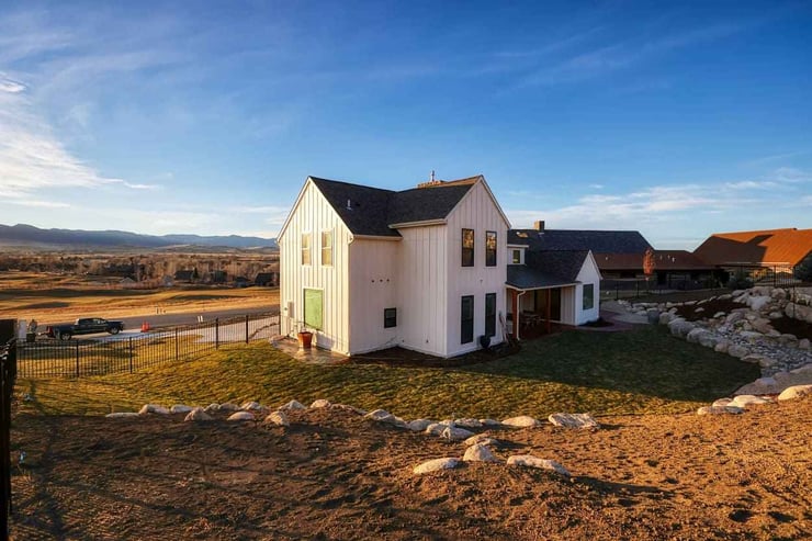 Scenic view of custom build exterior in Wyoming by First Choice Builders