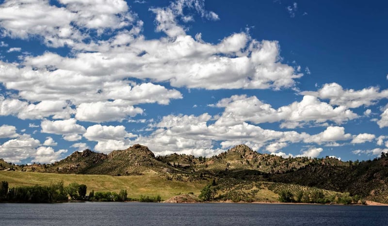 View of Crystal Lake at Curt Gowdy Park