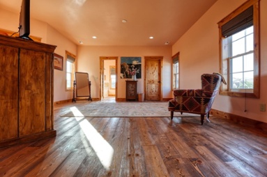 Hardwood flooring detail in craftsman-style custom home in Sheridan-1