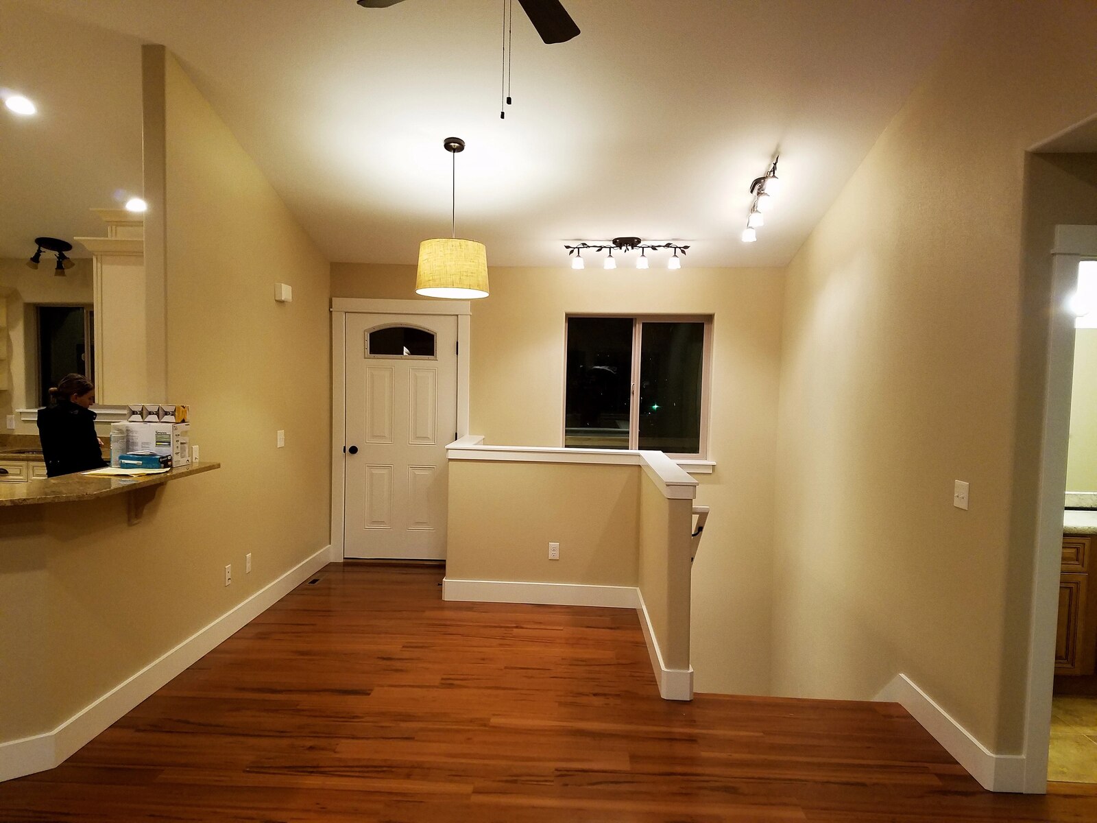 custom home entry room in wyoming