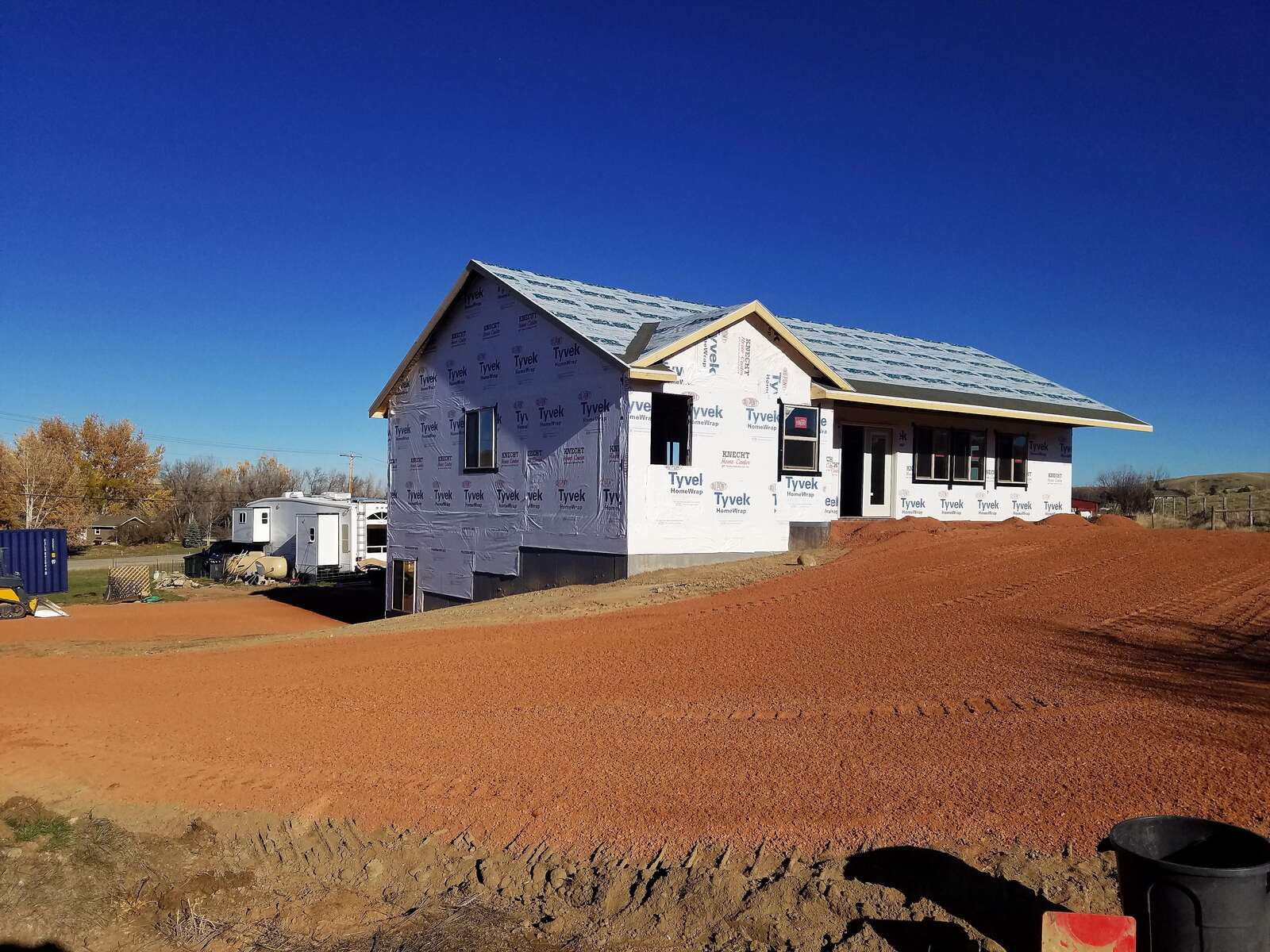 custom home frame exterior in wyoming