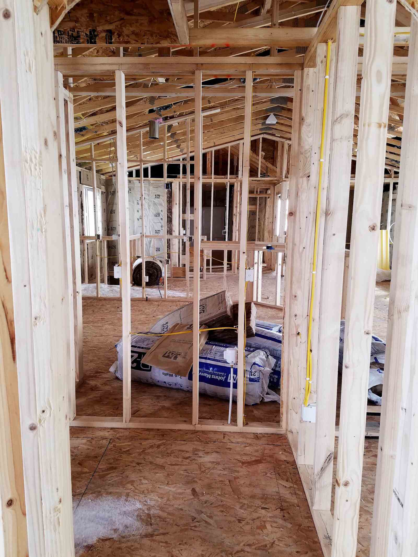 custom home interior framing in wyoming