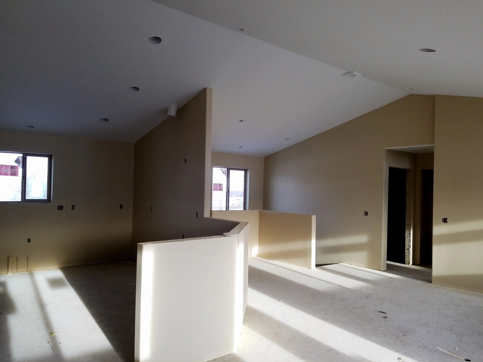 interior custom home dry walling in wyoming