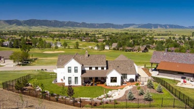 custom home aerial photo in wyoming-1