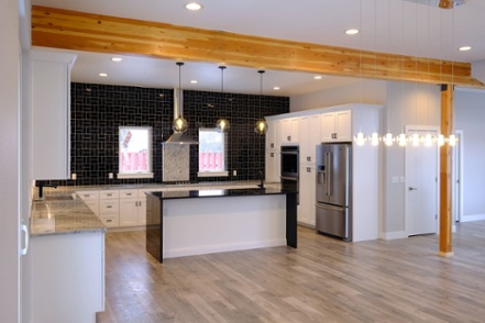contemporary-custom-kitchen-with-black-tile-backsplash-and-island-1
