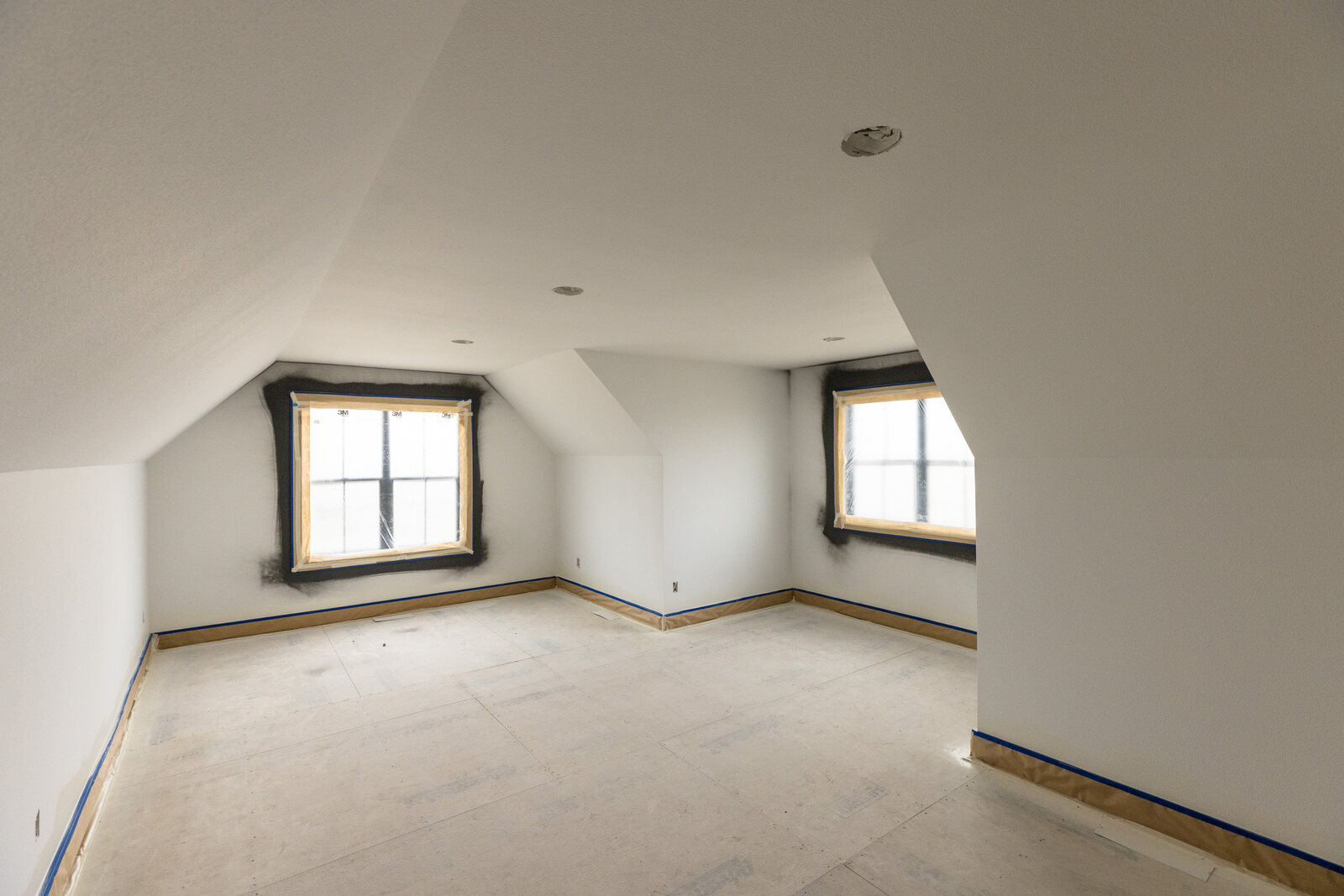 upstairs room construction in wyoming custom home